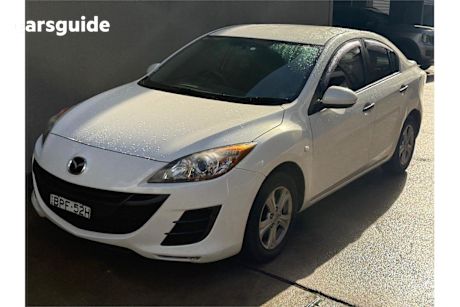 White 2010 Mazda 3 Sedan Neo
