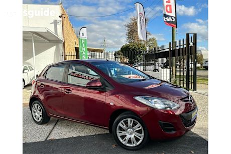 Red 2012 Mazda 2 Hatchback Neo