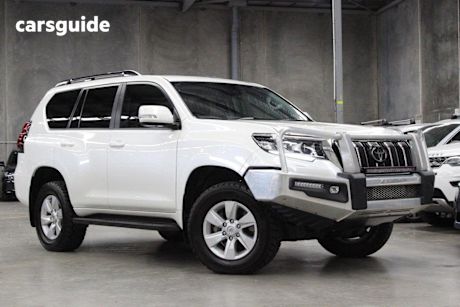 White 2022 Toyota Landcruiser Prado Wagon Gxl Flat Tailgate