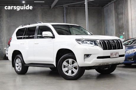 White 2021 Toyota Landcruiser Prado Wagon Gxl Flat Tailgate