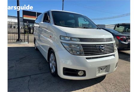 White 2003 Nissan Elgrand SUV HIGHWAY STAR