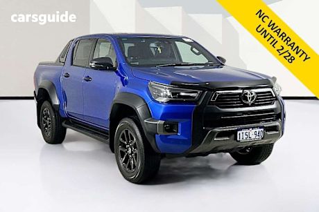 Blue 2022 Toyota Hilux Double Cab Pick Up Rogue (4X4) 6 Speaker