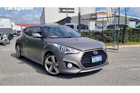 Grey 2014 Hyundai Veloster Hatch SR TURBO F