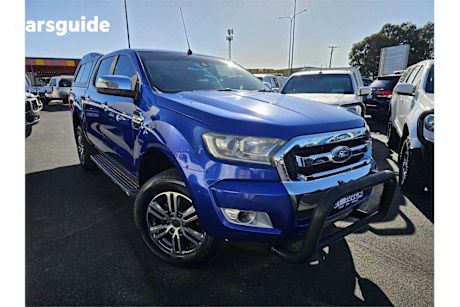 Blue 2016 Ford Ranger Ute Tray XLT 4X4