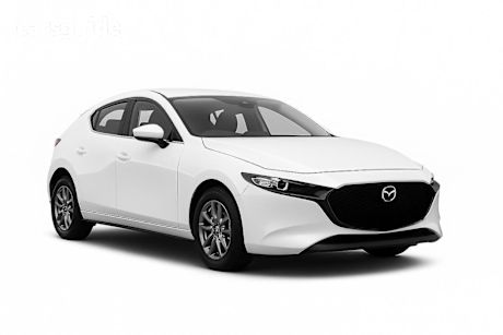 White 2020 Mazda 3 Hatchback G20 Pure