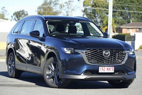 Blue 2024 Mazda CX-80 Wagon G40E Pure