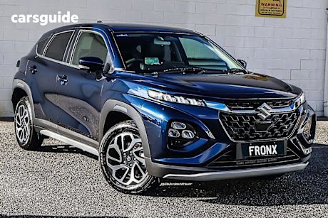 Blue 2025 Suzuki Fronx SUV HYBRID F