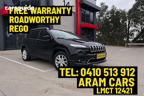 Black 2014 Jeep Cherokee Wagon Limited (4X4)