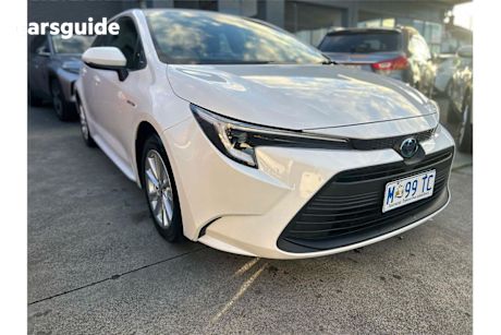 White 2023 Toyota Corolla Sedan Ascent Sport Hybrid