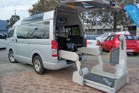 Silver 2015 Toyota HiAce Commercial