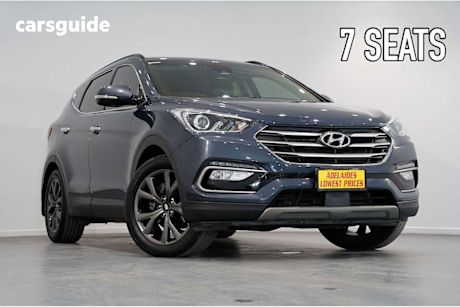 Blue 2018 Hyundai Santa FE SUV ACTIVE X F
