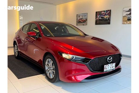 Red 2020 Mazda 3 Hatchback G20 Pure