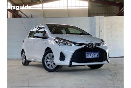 White 2015 Toyota Yaris Hatchback Ascent