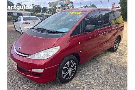 Red 2004 Toyota Tarago Wagon Gli