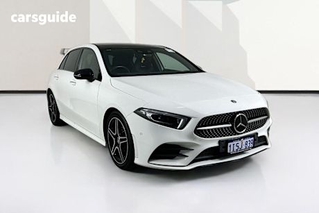 White 2019 Mercedes-Benz A250 Hatchback 4Matic Amg Line