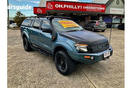 Blue 2014 Ford Ranger Dual Cab Utility Xlt 3.2 (4X4)