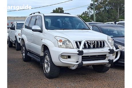 White 2003 Toyota Landcruiser Prado Wagon GXL 4X4