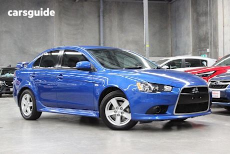 Blue 2013 Mitsubishi Lancer Sedan Es