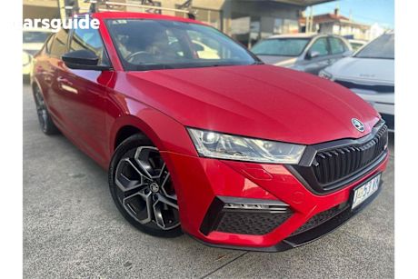 Red 2021 Skoda Octavia Sedan Rs