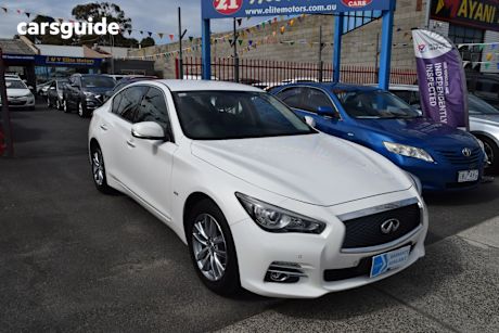 White 2015 Infiniti Q50 Sedan 2.0T Gt