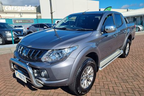 Grey 2017 Mitsubishi Triton Dual Cab Utility Gls (4X4)