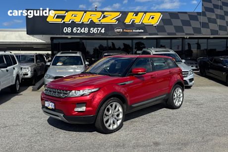 Red 2013 Land Rover Range Rover Evoque Wagon Td4 Pure