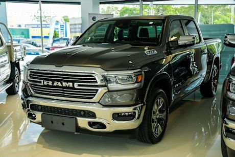 Grey 2024 Ram 1500 Crew Cab Utility Laramie Sport Rambox Mhev