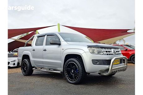 Silver 2011 Volkswagen Amarok Dual Cab Utility Tdi400 (4X4)