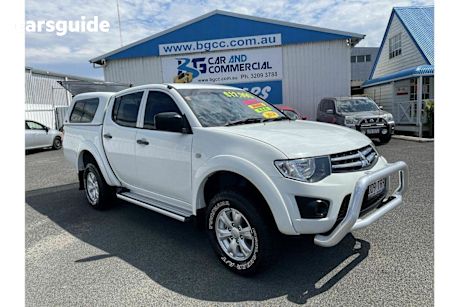 White 2013 Mitsubishi Triton Double Cab Utility Glx (4X4)