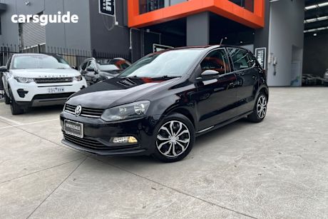 Black 2016 Volkswagen Polo Hatchback 66 Tsi Trendline