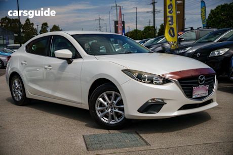 White 2014 Mazda 3 Sedan Maxx