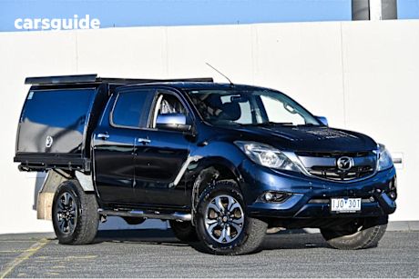 Blue 2017 Mazda BT-50 Ute Tray XTR HI-RIDER R