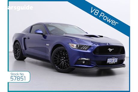 Blue 2016 Ford Mustang Coupe Fastback Gt 5.0 V8