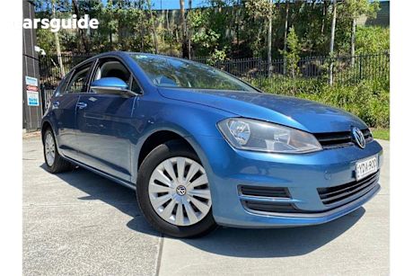 Blue 2013 Volkswagen Golf Hatchback 90 Tsi Trendline