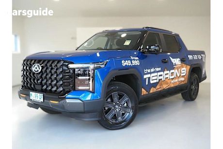 Blue 2025 LDV Terron 9 Ute Tray ORIGIN 4WD