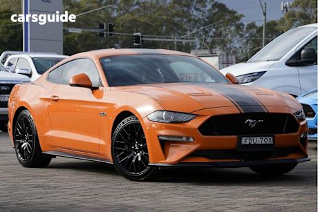 Orange 2020 Ford Mustang Coupe GT R