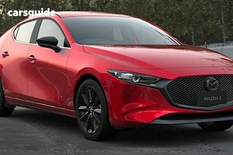 Red 2025 Mazda 3 Hatchback G25 Evolve Sp Vision