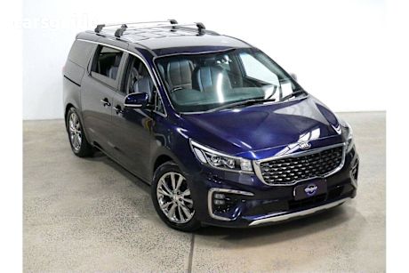 Blue 2018 Kia Carnival Wagon Platinum