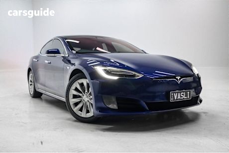 Blue 2017 Tesla Model S Hatch 75 R