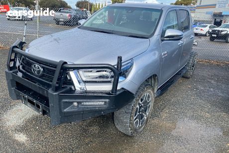 Silver 2022 Toyota Hilux Double Cab Chassis Sr5 + Premium Interior (4X4)