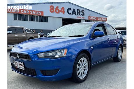 Blue 2011 Mitsubishi Lancer Sedan SX F