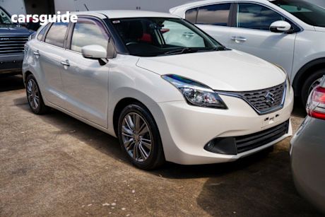 White 2016 Suzuki Baleno Hatchback Glx Turbo