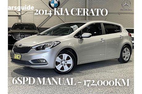 Grey 2014 Kia Cerato Hatchback S