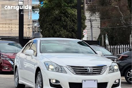 White 2008 Toyota Crown Sedan Majesta (Hybrid)