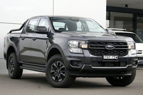 Grey 2024 Ford Ranger Ute Tray BLACK EDITION 4X4