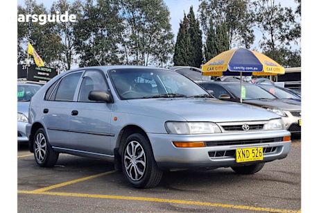 Silver 1996 Toyota Corolla Liftback Conquest Seca