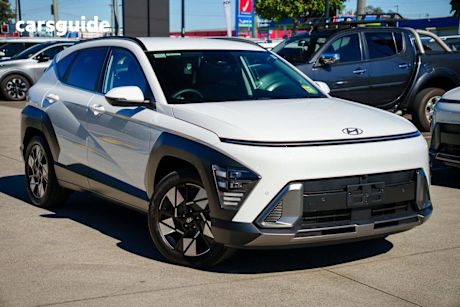 White 2025 Hyundai Kona Wagon Hybrid Premium Sunroof