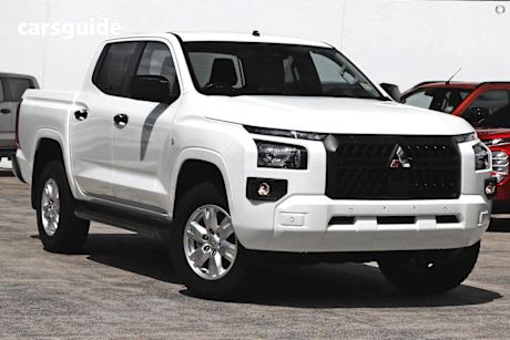 White 2025 Mitsubishi Triton Ute Tray GLX+ 4X4