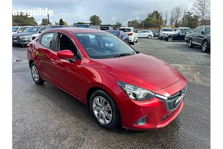 Red 2015 Mazda Mazda2 Sedan NEO F