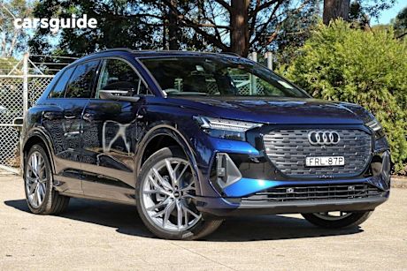 Blue 2025 Audi Q4 E-Tron SUV 55 4WD